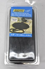 SeaChoice Double Braided Nylon Dock Lines Black 3/8" x 15' For Boats 40291