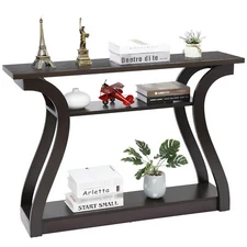 47" Accent Table Console Table Porch Side Table Curved Hallway Living Room