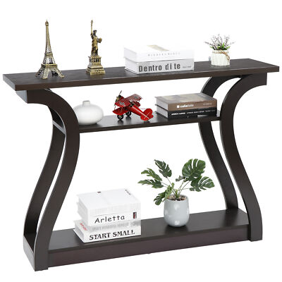 47'' Console Table Modern Accent Side Stand Sofa Entryway Hall Display Storage