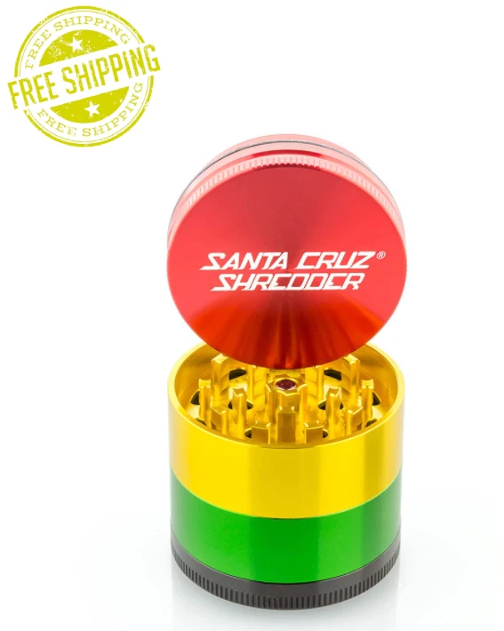 Santa Cruz Grinder 4 Piece 2.12" Tobacco Herb Spice Aluminum Medium Rasta
Opens in a new window or t