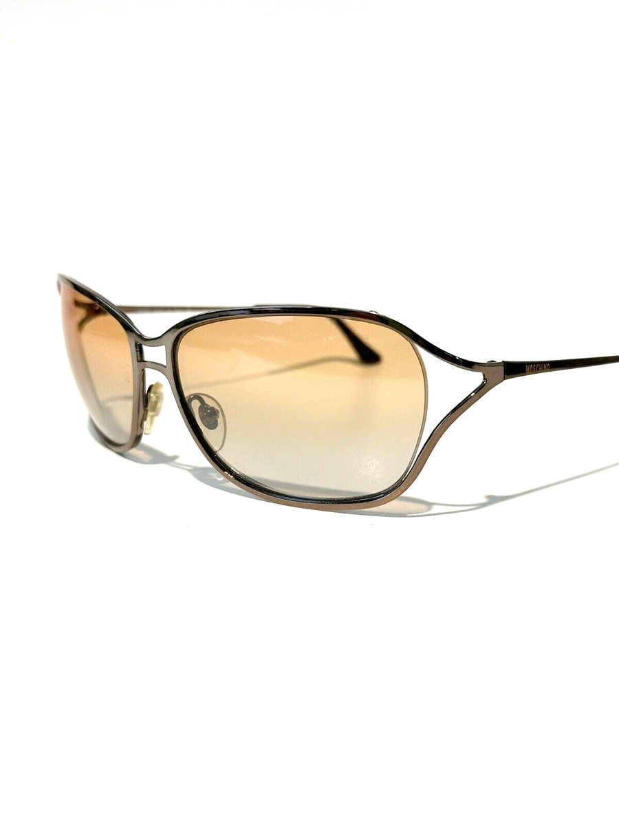 Vintage Moschino Sunglasses 3205 Brown 643/7F New 59-14-120 | eBay