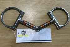New Ascot copper roller D ring snaffle bit, 5.5