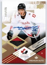 2024 UPPER DECK TEAM CANADA JUNIORS PREMIUM MATERIAL AUTO CARDS 1-95 U-Pick List