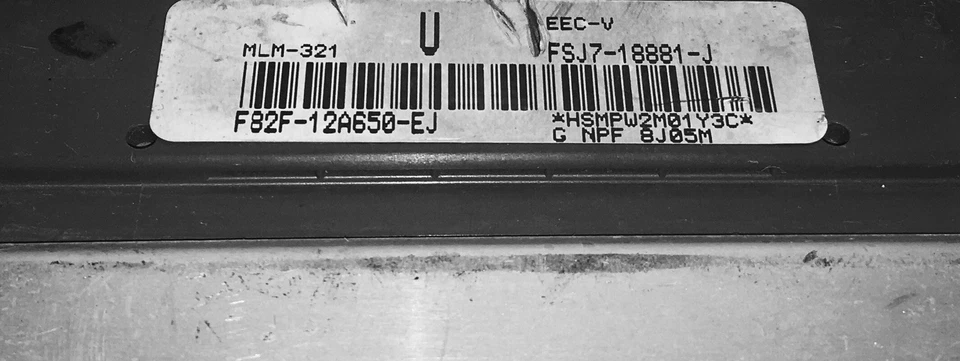 1998 1999 Mazda 626 ECU F82F-12A650-EJ - Image 2 of 4