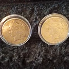 Lot 2 Peace Silver Dollar $1 Coins 1923-1924 90% Silver Business Strike P