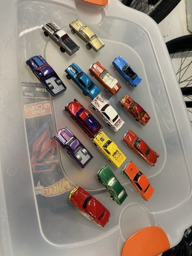 Lot Of 15 Hot Wheels Muscle Cars Some Modern Red Line