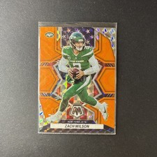 2022 Panini Mosaic - National Pride #270 Zach Wilson Mosaic Reactive Orange SP
