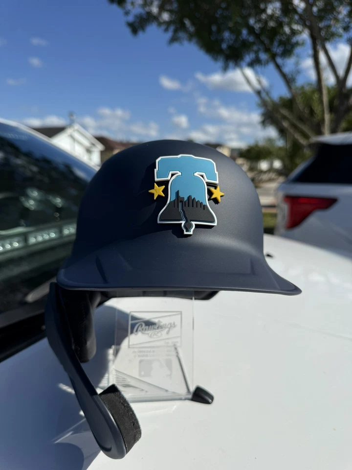 PHILADELPHIA PHILLIES BRYCE HARPER CITY CONNECT CUSTOM RAWLINGS MACH PRO HELMET - Image 2 of 4