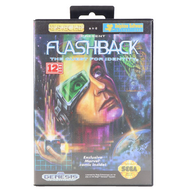 Flashback The Quest for Identity (Genesis) CIB W/Reg Card,Insert - Auth Great