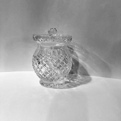 Vintage Waterford Crystal Alana Jam/Jelly/Honey Jar & Lid~ Exquisite