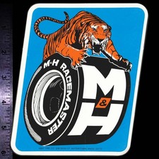 M H Racemaster Tires - Original Vintage 1960s 70s Racing Decalsticker B M H Racemaster Tires - Original Vintage 1960s 70s Racing Decalsticker B