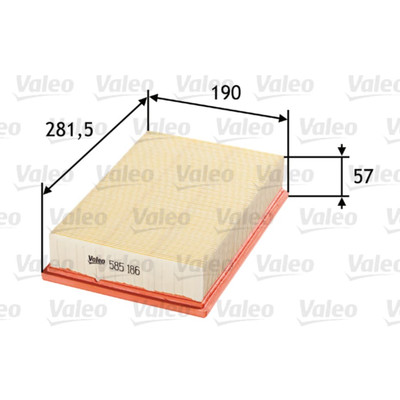 Luftfilter VALEO 585186 für Volvo Ford S40 II Focus C-Max V50 C30
