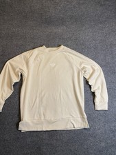 Colsie Women's Beige Pullover Sweatshirt XS Weekend Mood Crew Neck Raglan Sleeve