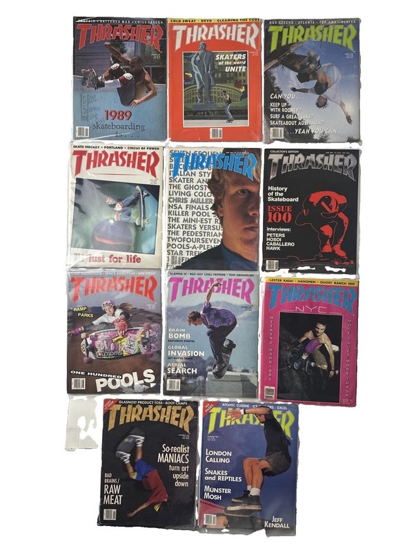 Thrasher Skateboard Magazine 1989 11 Issues