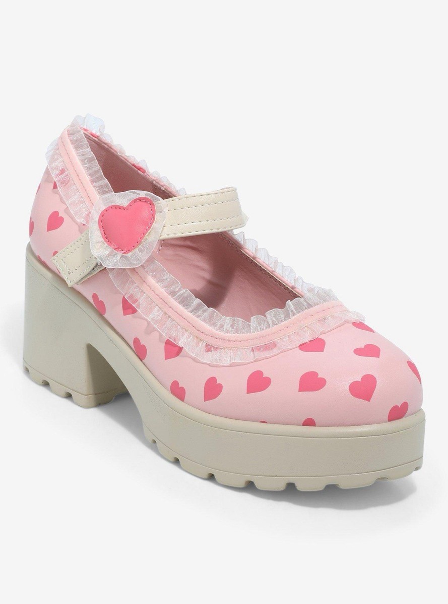 Melanie Martinez X Koi Sweetheart Mary Janes Women's Size US 10/UK