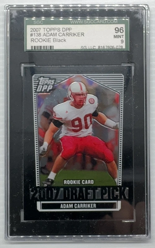 Adam Carriker Topps Draft Picks & Prospects #138 Chrome-Black