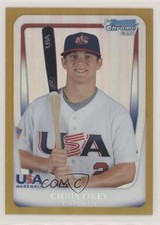 2011 Bowman Chrome USA 18U National Team Refractors Gold 20/50 Chris Okey 3c7