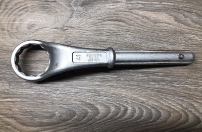 Gedore No. 2 A 41mm Heavy-Duty Offset Ring Spanner Wrench Head 12-Point
