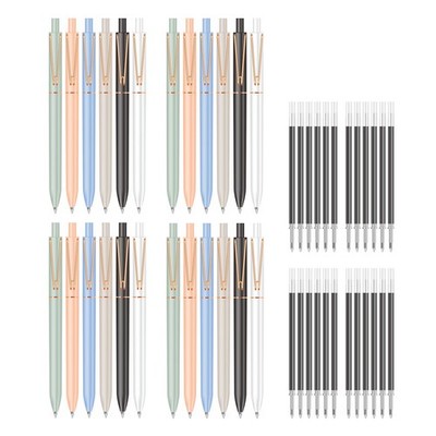 24 PCS Gel Pens 0.7mm Quick Dry Black Ink Medium Point Smooth Writing