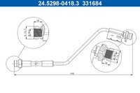 ATE Bremsschlauch 24.5298-0418.3 FüR Hyundai Ix20 JC Crdi LPG KIA Venga YN Van