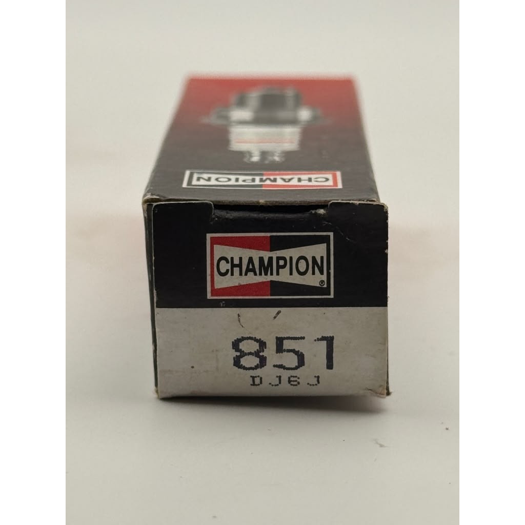 Champion 851 DJ6J Spark Plugs 2 Pack Vintage Original Boxes Fitment Check Lot