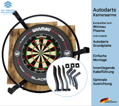 Autodarts Kamerahalter Kamerarm Dart für Winmau Plasma 32x32mm Kamera OV9732
