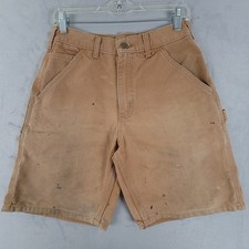 Carhartt B25 Brown Duck Utility Painter Carpenter Work Shorts Mens Size 28
