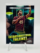 2023-24 Topps Chrome Cosmic #ET-4 Donovan Mitchell Extraterrestrial Talent