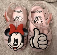 Mini Melissa Disney Mickey Mouse Jelly Shoes Girls Size 6 Pink