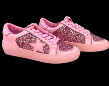 Vintage Havana Alexis 2 Glitter Lace up sneakers in pink Size 6