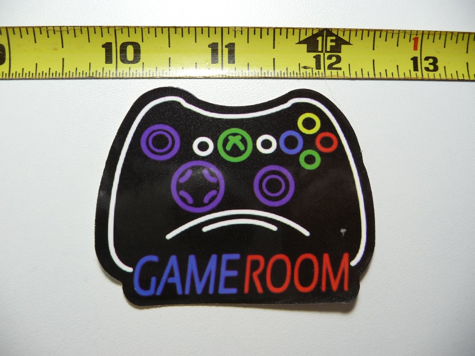 Colorful Neon Game Controller Sticker Decal Fun Design