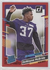 2023 Panini Donruss Rated Rookie Press Proof Red DeWayne McBride #366 12g7