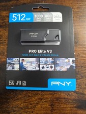 PNY PRO Elite V3 512GB USB 3.2 Gen 2 Flash Drive - Black*BRAND NEW*NEVER OPENED*