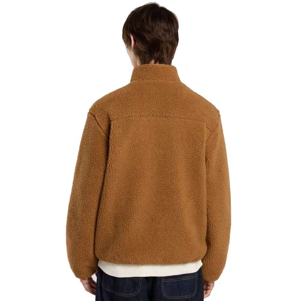 Dickies Mount Hope Herren-Fleece Chaqueta Sudadera Polar Teddyfleece Braun Duck - Imagen 2 de 4