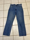 ABERCROMBIE & FITCH NEW! Med Wash THE ANKLE STRAIGHT ULTRA HIGH RISE Jeans 28/6