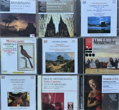 Mendelssohn Symphonies 1-5/Dream/Strings/Piano/Violin/Songs. 20CDs
