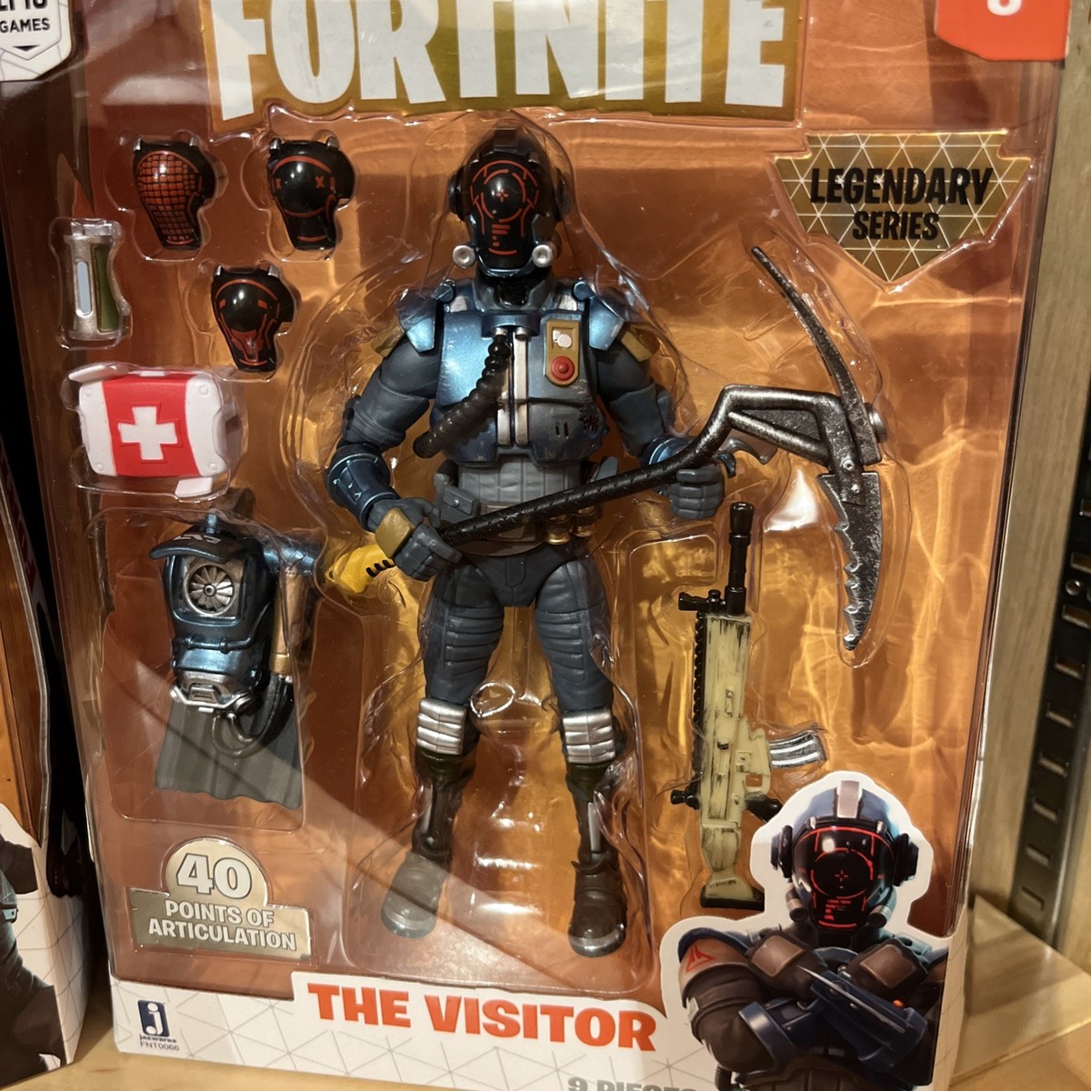 FORTNITE Legendary Series ENFORCER & THE VISITOR JAZWARES LOT OF 2