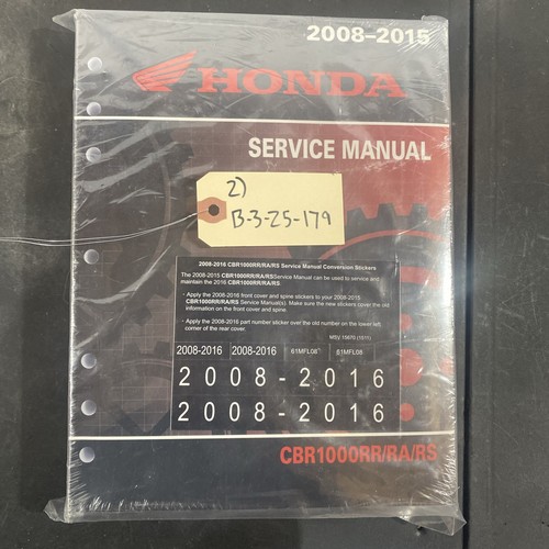 2008-2015 Honda CBR1000RR/RA/RS SERVICE MANUAL BOOK CATALOG 61MFL08 - Bild 1 von 5
