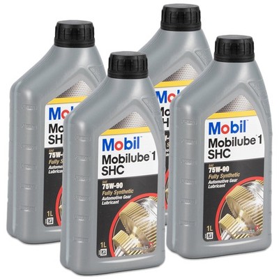 4L 4 Liter Mobil 1 MOBILUBE 1 SHC 75W-90 75W90 Getriebeöl API GL-4 GL-5