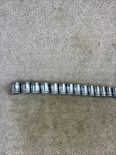Vintage S-K 1/2” SAE Socket Set   14 Pcs.