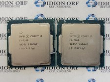 Lot of 2 INTEL Core i3-7100 SR35C 3.90 GHz 3 MB Cache 51 W Grade B SKU 13501