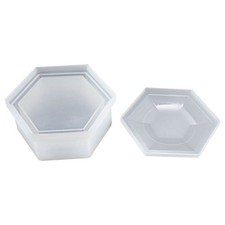 DIY Hexagon Storage Box Mold Crystal Epoxy Plum-shaped Silicone Mould
