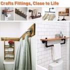 Floor Flange Iron Pipe Fittings for Industrial vintage style Shelving Decor (20) — photo 4