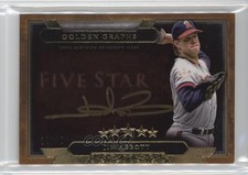 2020 Topps Five Star Golden Graphs 34/40 Jim Abbott #GG-JAB Auto k4s