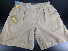 Vintage Polo by Ralph Lauren Men s Shorts Size W38 Khaki Pleated Chino Golf 808