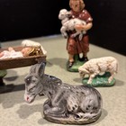Vintage 1940's Nativity-Cow-Sheep-Donkey Paper Mache US Zone Germany 10 Piece — photo 4