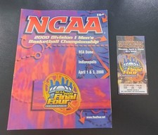 2000 NCAA Men's Final Four Championship Game Ticket Stub and Official Program