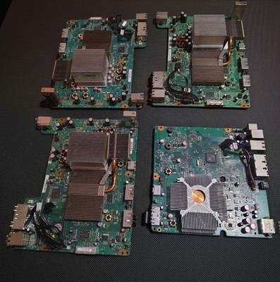 Lot Of 4 Xbox 360 Motherboards, Different Models (For Parts Or Repair)