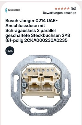 Busch Jäger UAE Anschlussdose
