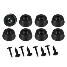 8Pcs Heavy-Duty Rubber Feet Speaker Isolation Pads with Screws 0.98''W x 0.47...